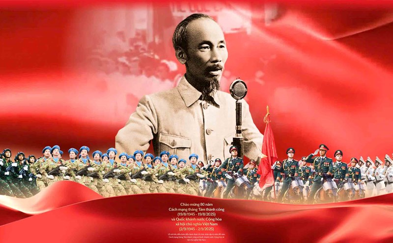 Digital platform interface "A80 - Proud of Vietnam". Photo: Song Huu