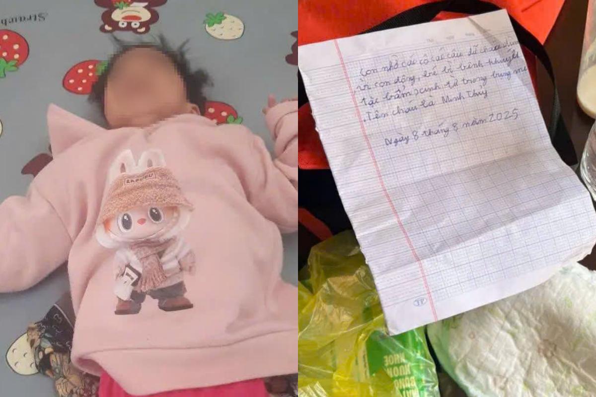 赤ちゃんはラム・ドンに送られた手紙で見捨てられました。写真：ラムホン