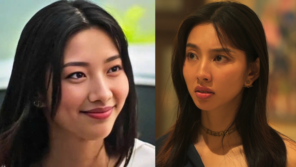 The Chot don crew once changed Thuy Tien's face with AI. Photo: Film crew.