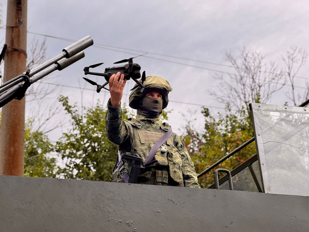 Russian soldiers prepare to deploy unmanned aerial vehicles (UAVs) in the conflict with Ukraine. Photo: Russian Ministry of Defense