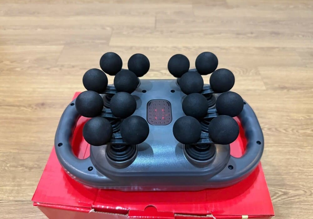 A massage machine is one of the useful items for gym goers. Photo: Le Sang