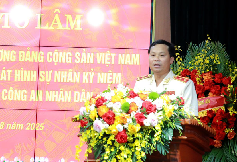 Trung tuong Tran Ngoc Ha - Cuc truong Cuc Canh sat hinh su. Anh: Hien Hoa