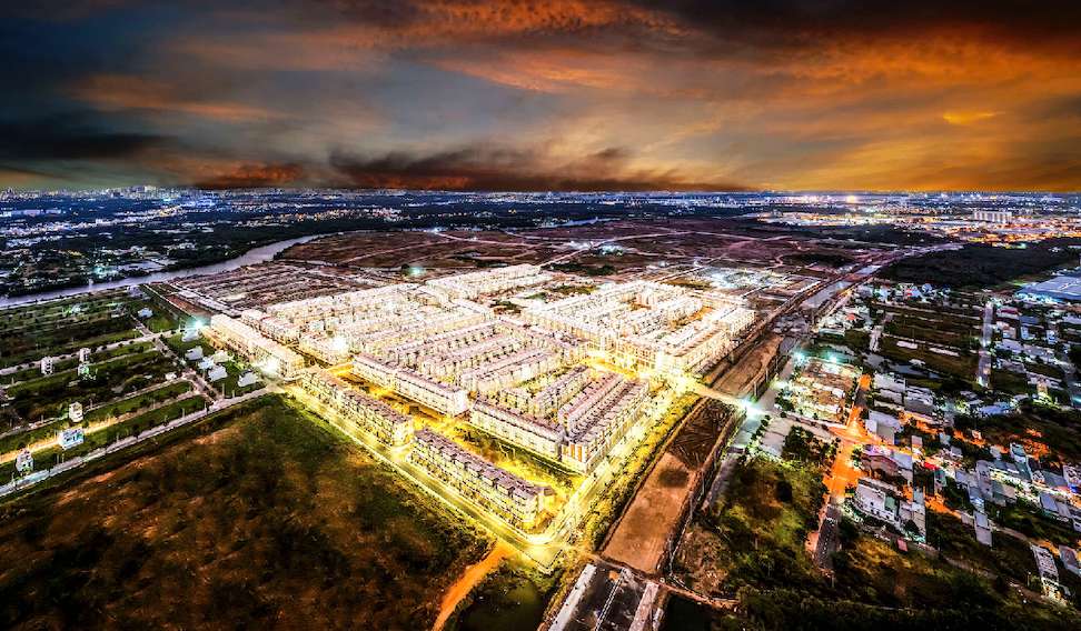 Ve dep lung linh cua Thanh pho Thien nien ky T&T City Millennia nhin tu tren cao. Anh: SHB