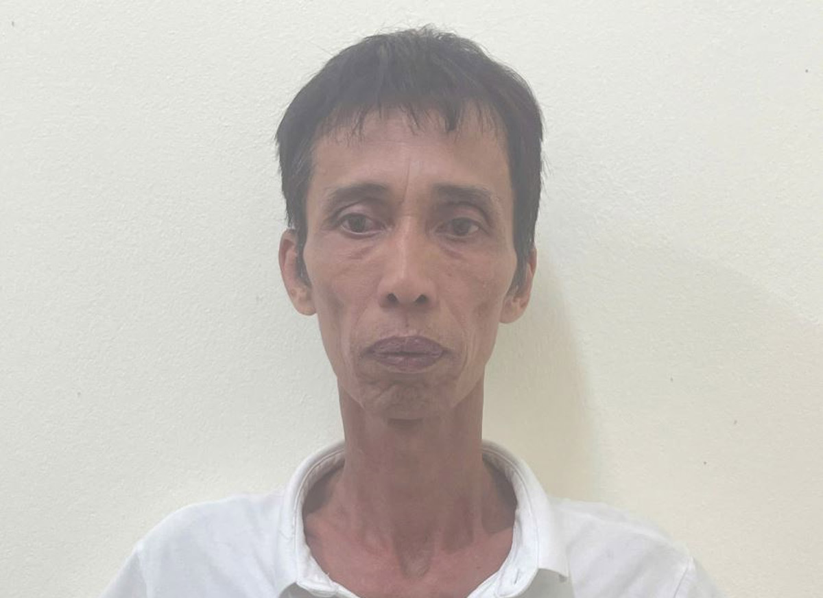 Đối tượng Trần Văn Phương bị Công an xã Ái Quốc bắt. Ảnh: Công an tỉnh Hưng Yên