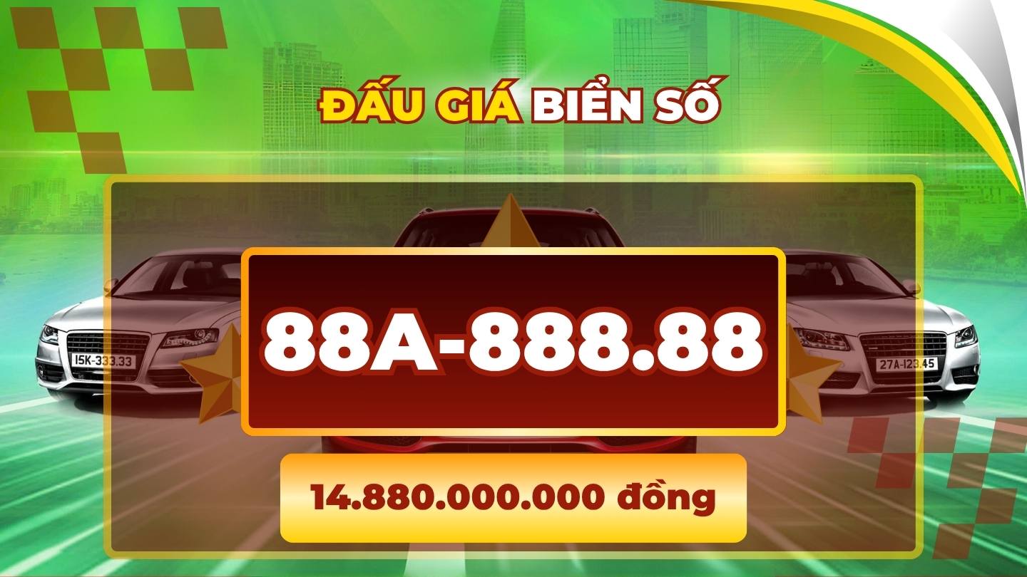 Un magnat depense pres de 15 milliards de VND pour acheter la plaque d'immatriculation 88A-888.88