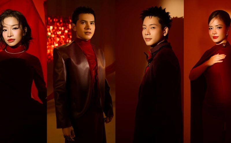 4 singers in "The Next Life is still Vietnamese". Photo: Provided by the crew.