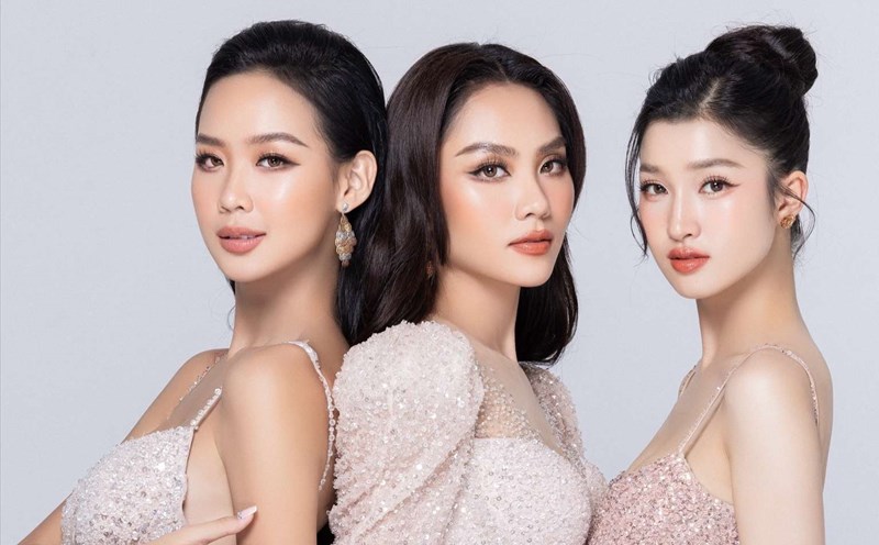 The top 3 Miss World Vietnam 2022 have opposite lives after being crowned. Photo: Sen Vang.