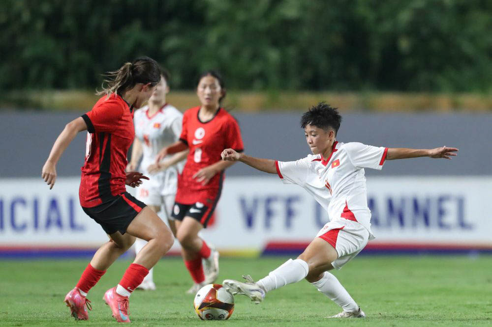 U20 nu Viet Nam co the tran ap dao. Anh: VFF