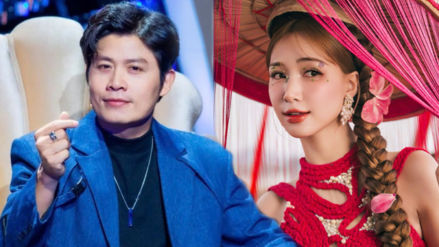 Musician Nguyen Van Chung and singer Hoa Minzy. Photo: Character provided