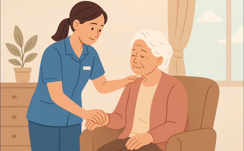 From 2030, 100% of elderly people in Hanoi will have regular health check-ups at least once a year. Graphics: Huong Giang