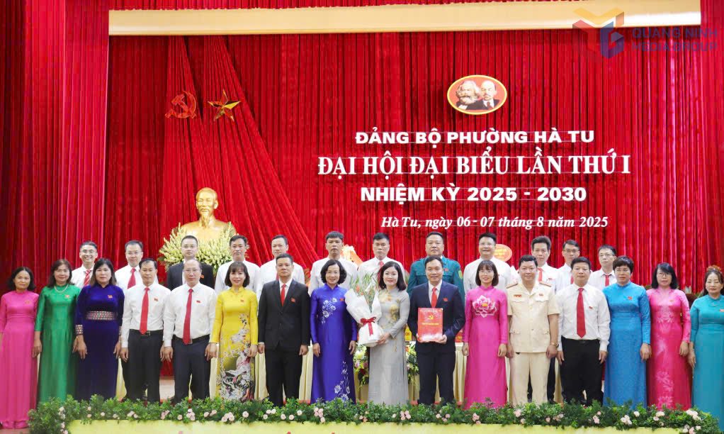 The Ha Tu Ward Party Committee, Quang Ninh Province successfully organized the 1st Congress of Delegates for the 2025-2030 term. Photo: Thu Chung