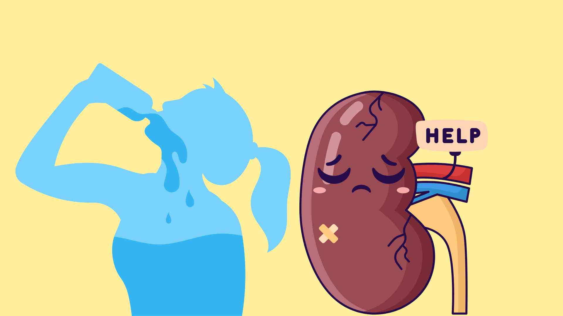 Common mistakes that make kidney detoxification counterproductive. Graphic photo: Huong Giang