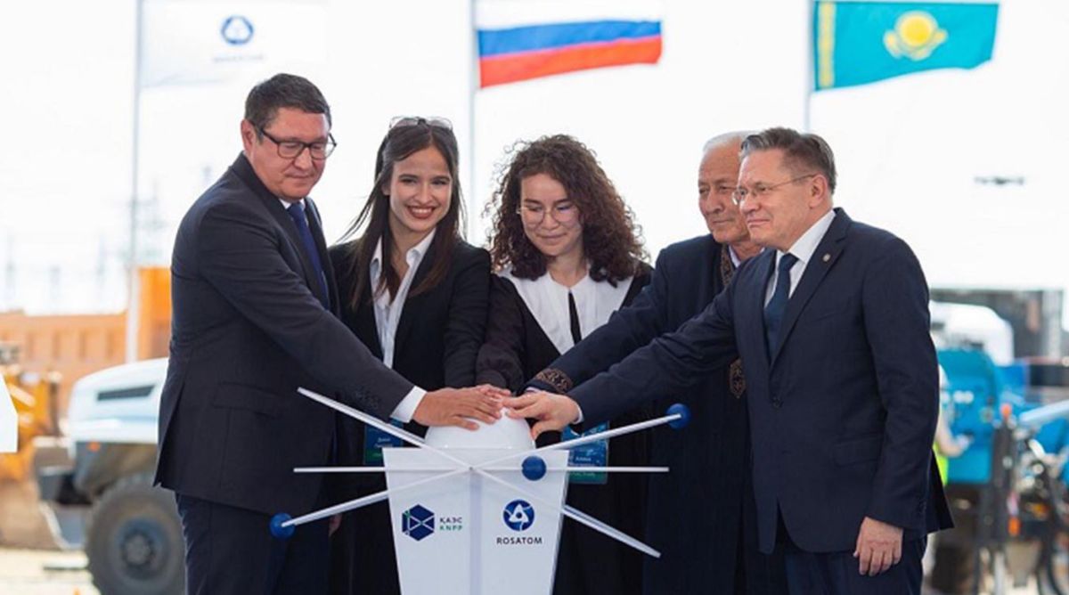 러시아는 2025년 8월 8일 카자흐스탄에서 원자력 발전소 건설을 시작했습니다. 사진: Rosatom