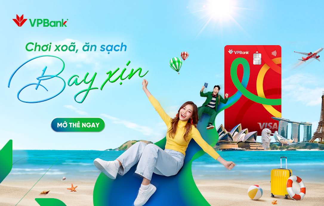 VPBank YoJo Visa Platinum – hon ca mot chuyen bay. Anh: VPBank