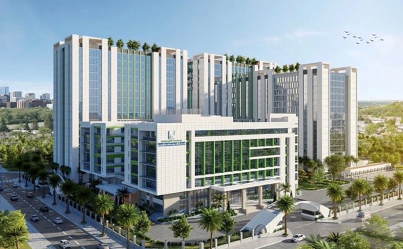 Overall planning of Linh Dam University of Medicine and Pharmacy Hospital. Photo: BVCC