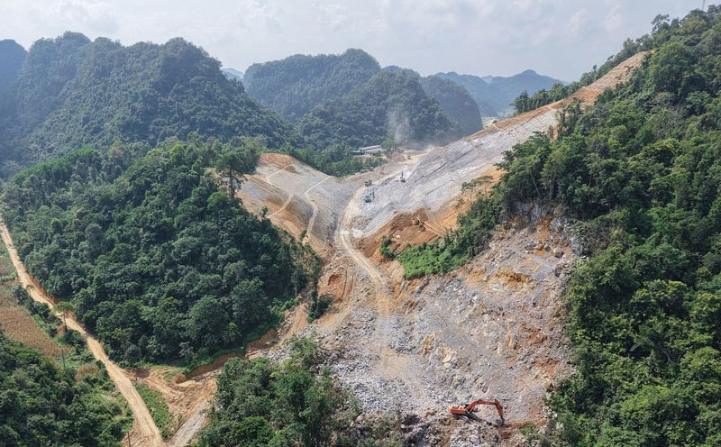 Cao Bang province has just decided to adjust phase 1 of the Dong Dang - Tra Linh expressway project. Photo: Ngoc Hai