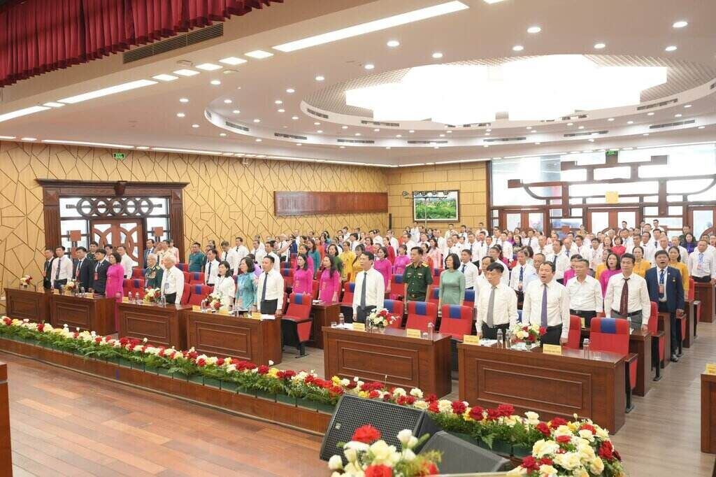 Cac dai bieu tham du Dai hoi Dang bo phuong Thanh Dong, TP Hai Phong lan thu I, nhiem ky 2025–2030. Anh: Thanh Trung
