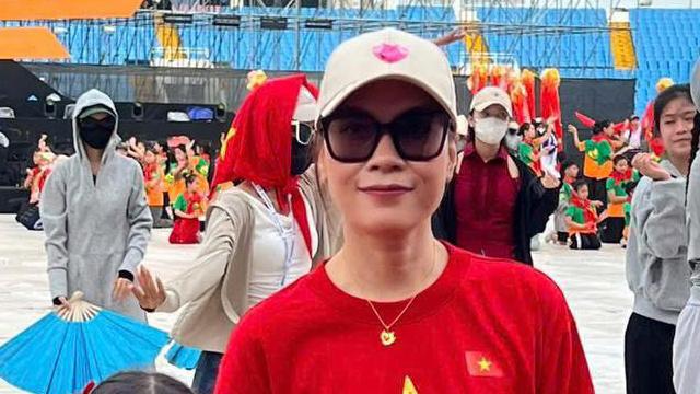 My Tam in the rehearsal for the 80th Anniversary of the success of the August Revolution and National Day on September 2. Screenshot