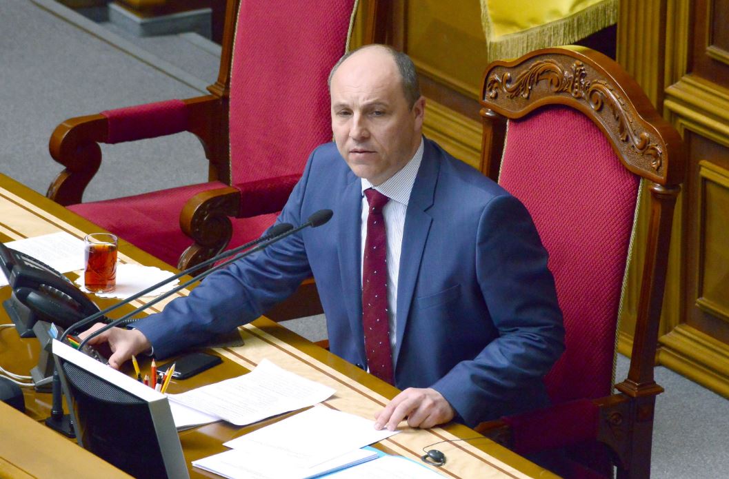 Andrey Parubiy en la sesion del Parlamento ucraniano el 14 de abril de 2016. Foto: Parlamento ucraniano