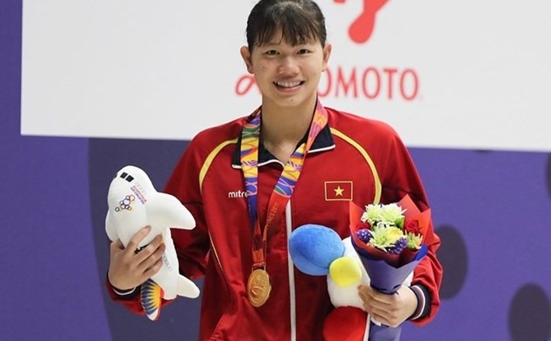 Nguyen Thi Anh Vien la guong mat noi bat nhat cua boi Viet Nam trong nhieu nam tro lai day. Anh: D.P