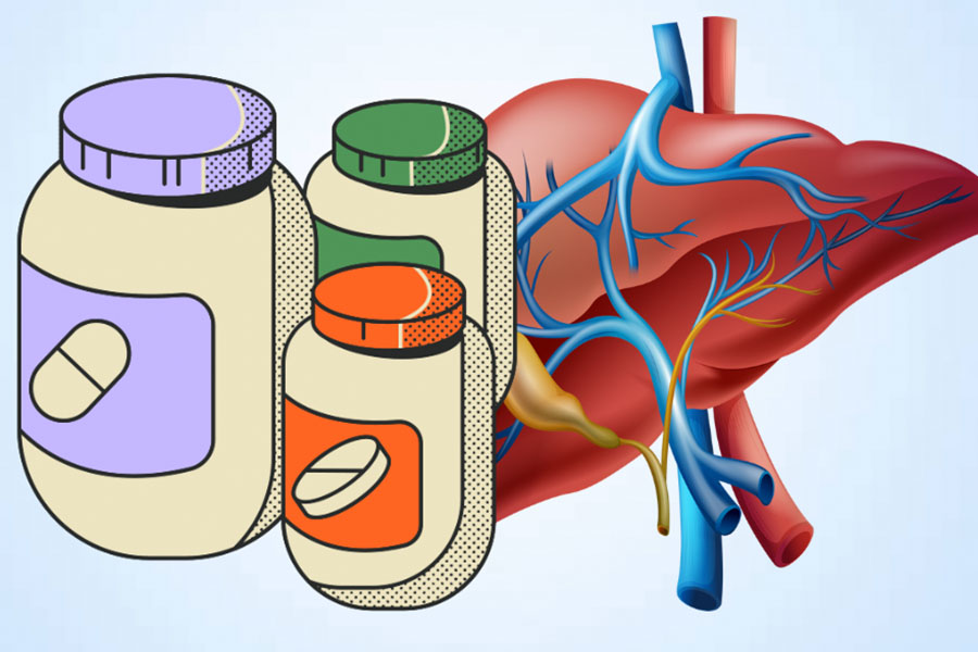 Supplements can damage the liver if used incorrectly. Graphics: Thien Nhan