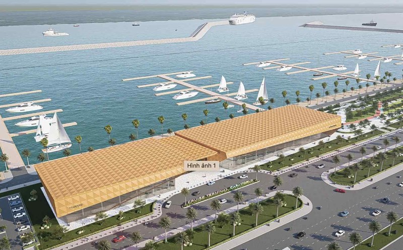 Perspective of the Cam Ranh International Yard Project in Khanh Hoa. Photo: Investor