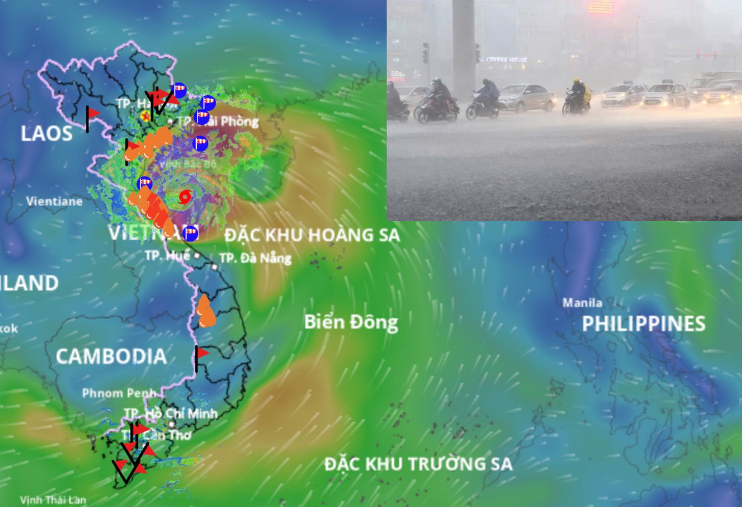 It is forecasted that there will be about 2 - 4 storms in the East Sea in September. Photo: An An/ Image source of storm No. 5: Vietnam Disaster Monitoring System