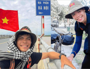 Le Nhu Phuc has traveled many times through many beautiful lands of the Fatherland on a bicycle that he and his grandfather used to carry necessities for service during the war.