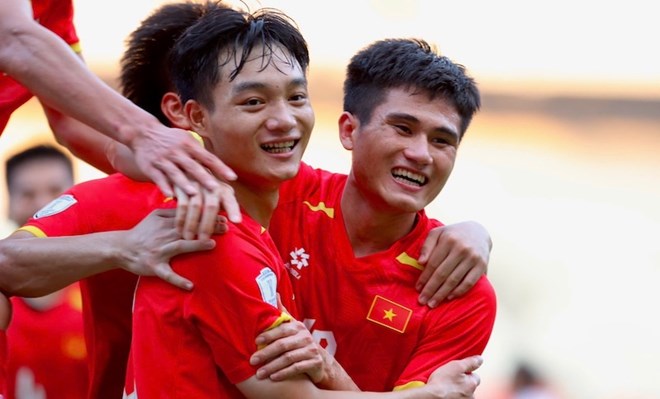 Le Vietnam U23 se prepare a entrer dans le voyage des eliminatoires du Championnat d'Asie U23 2026. Photo : VFF