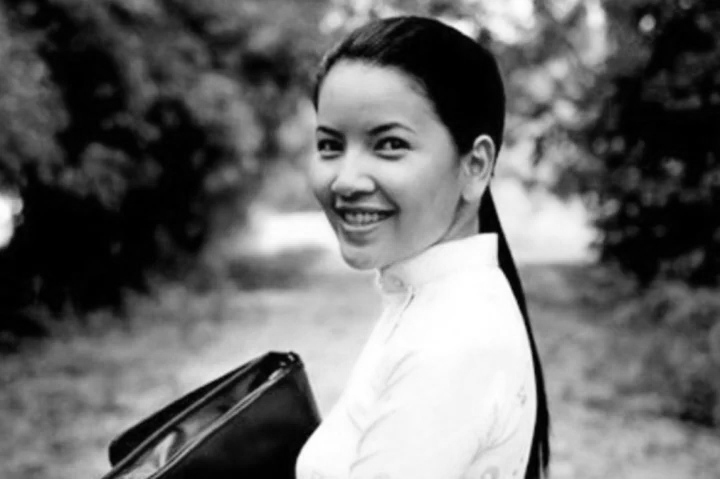 Artist Ngoc Trinh's image in the film. Photo: Provided by the film crew