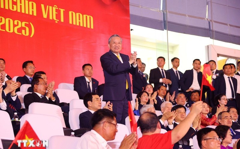 General Secretary To Lam and leaders of the Party and State attended the national concert of the 80th anniversary of the independence - freedom - Happiness journey. Photo: VNA