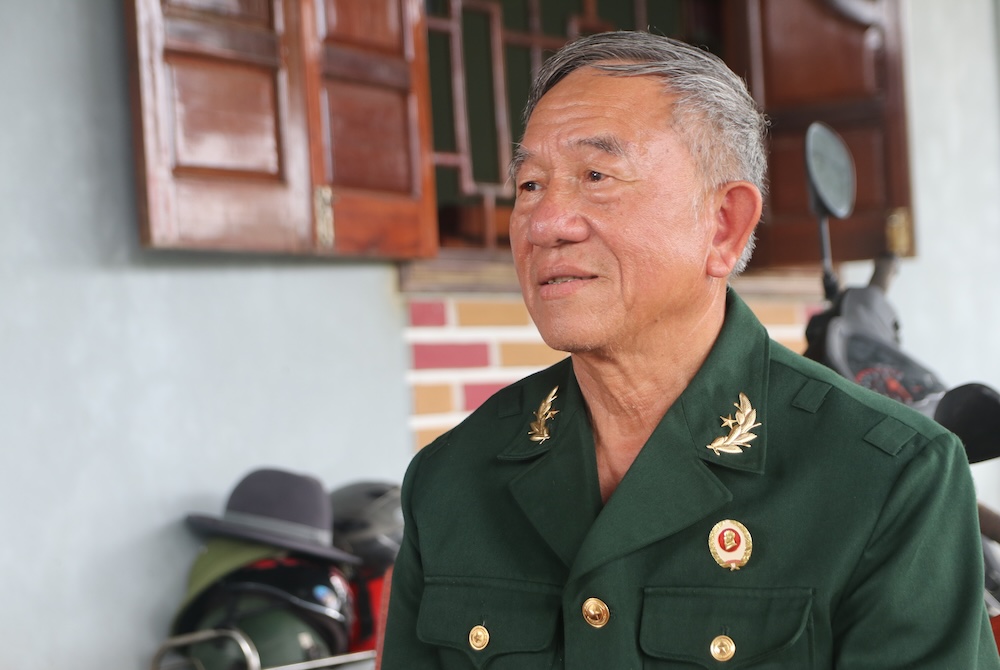 Le bonheur d'un ancien combattant sur la terre brûlante de Quang Tri le jour de l'Independance. Photo : Nguyen Luan