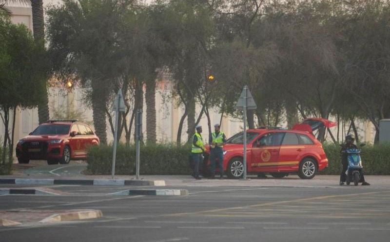 Security forces near the area of the Israeli attack in Qatar on September 9. Photo: Xinhua
