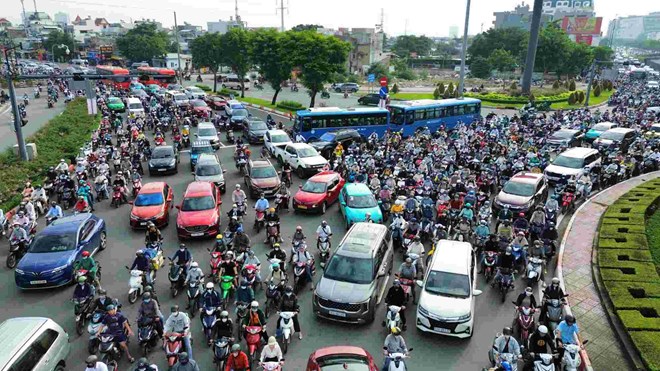 남부 지방의 맑은 날씨. 사진: Minh Quan