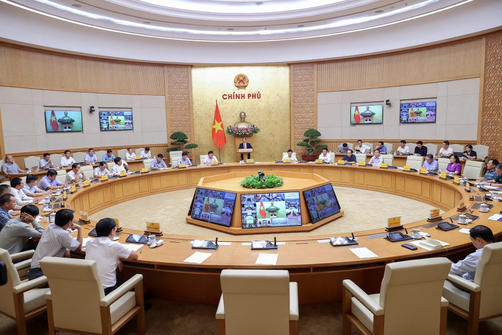 Thu tuong Chinh phu chot tien do loat du an giao thong quan trong. Anh: VGP