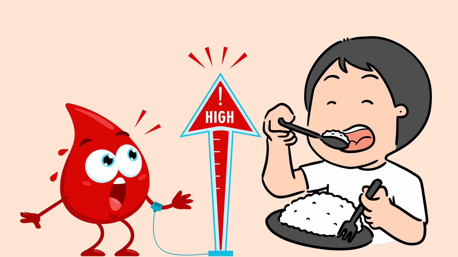Eating rice incorrectly causes blood sugar to spike. Graphic photo: Huong Giang