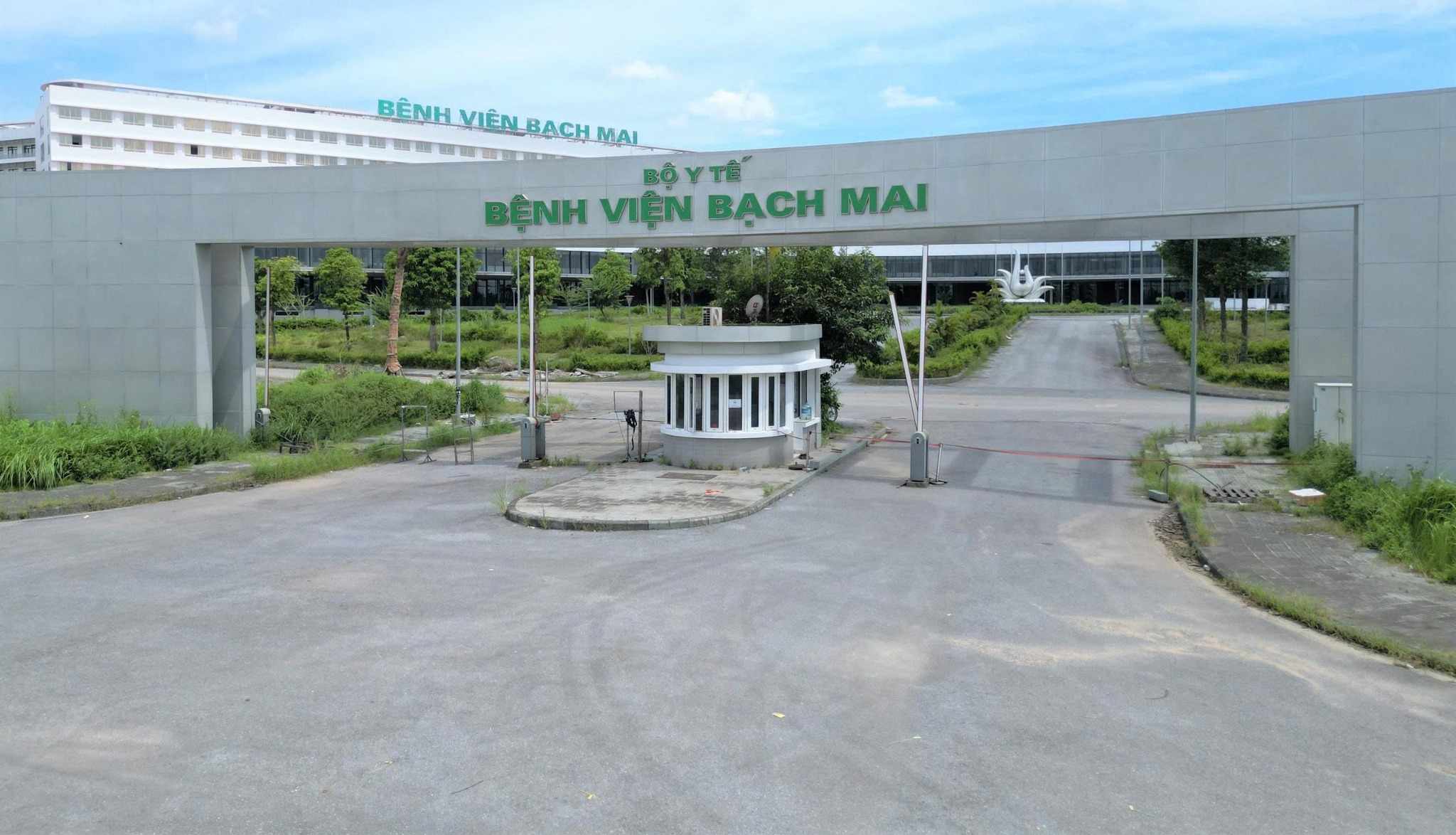 Cong chinh vao Benh vien Bach Mai co so 2 tai Ninh Binh. Anh: Dieu Anh