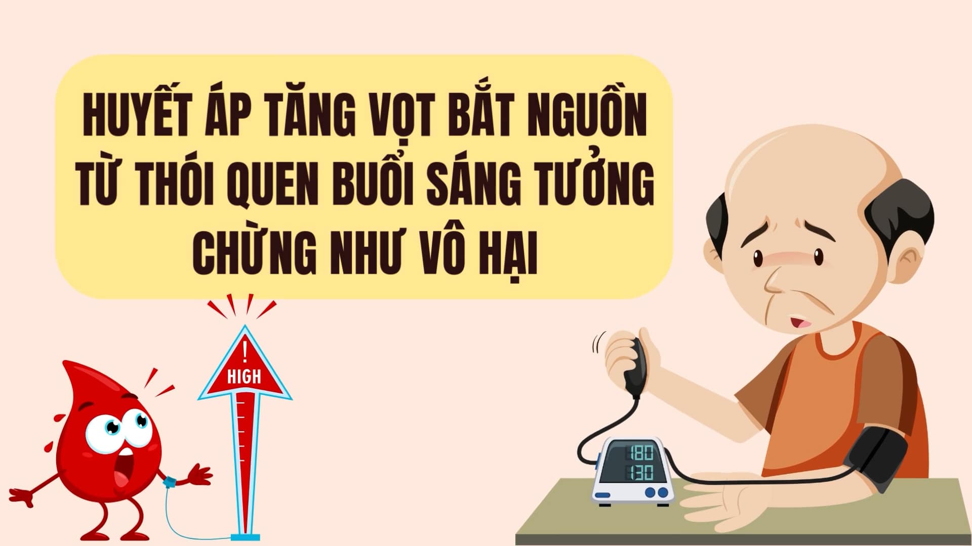 The spike in blood pressure stems from the seemingly harmless morning habit