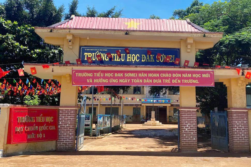 Dak Somei Primary School (Dak Somei Commune, Gia Lai Province). Photo: Nguyen Xuan Luan