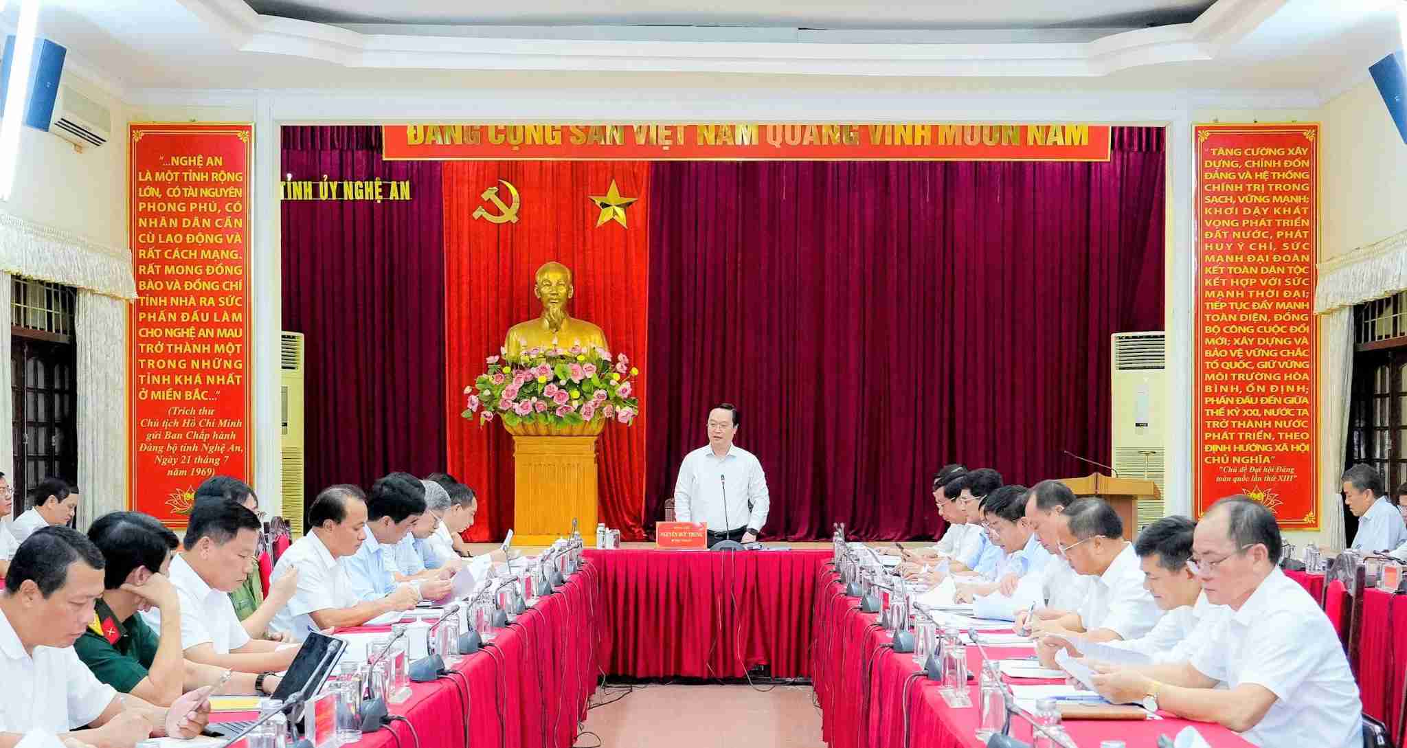 Đại hội đại biểu Đảng bộ Nghệ An lần thứ XX dự kiến tổ chức đầu tháng 10