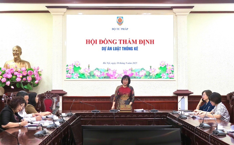 Bộ Tư pháp họp hội đồng thẩm định sửa đổi, bổ sung Luật Thống kê