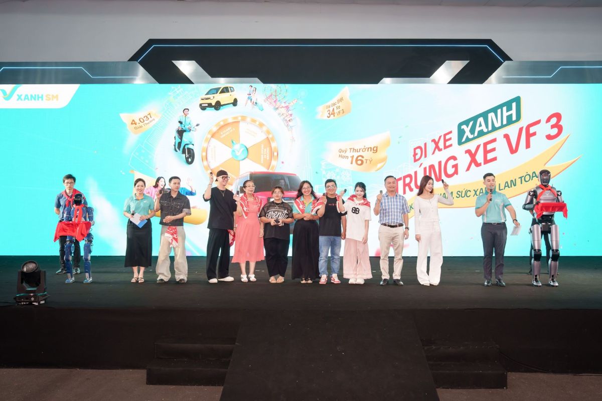 Phien quay so cuoi cung cua chuong trinh “Hao khi Viet Nam - Suc xanh lan toa” dien ra tai Trung tam Trien lam Viet Nam VEC (Dong Anh, Ha Noi). Anh: