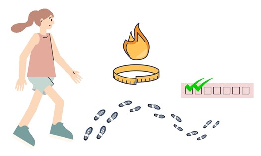 Đi bộ nhanh tốt cho sức khỏe. Đồ họa: Thanh Thanh