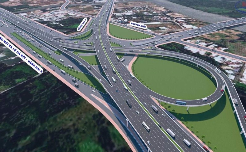 Perspective of Go Cong intersection on Ho Chi Minh City Ring Road 3. Photo: Ho Chi Minh City Department of Construction