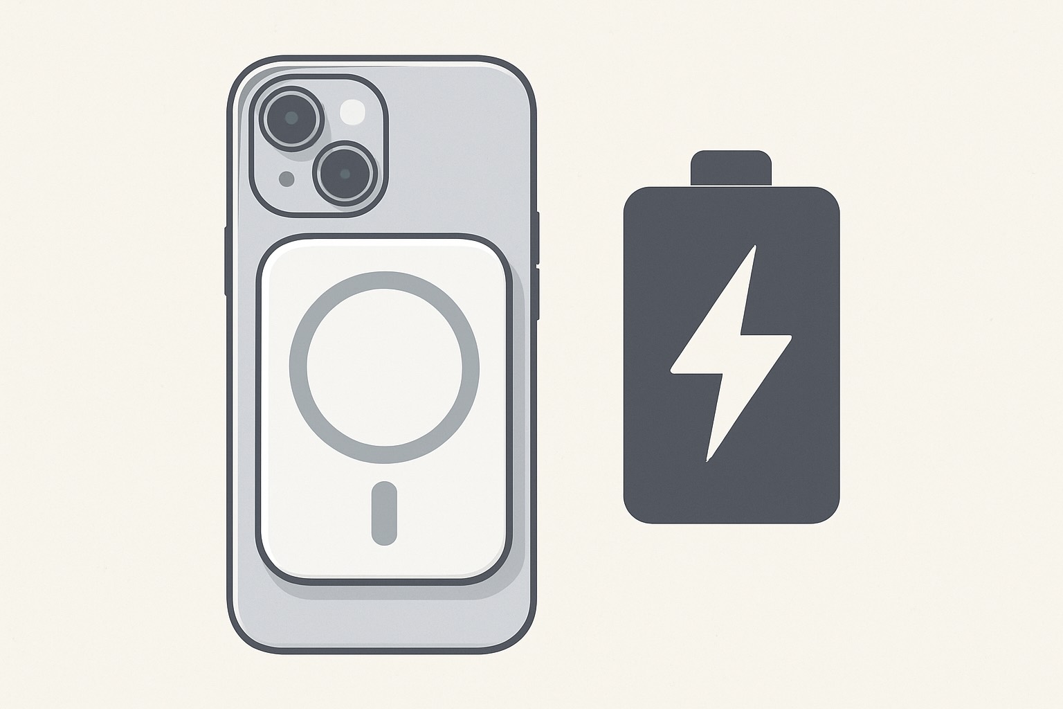 MagSafe Battery bien iPhone 17 thanh “quai vat” pin. Do hoa: Hao Thien