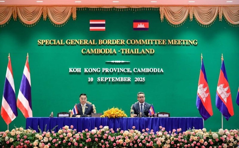 Special session of the Cambodia - Thailand Joint Border Committee (GBC) in Koh Kong province, Cambodia, on September 10, 2025. Photo: Government of Cambodia