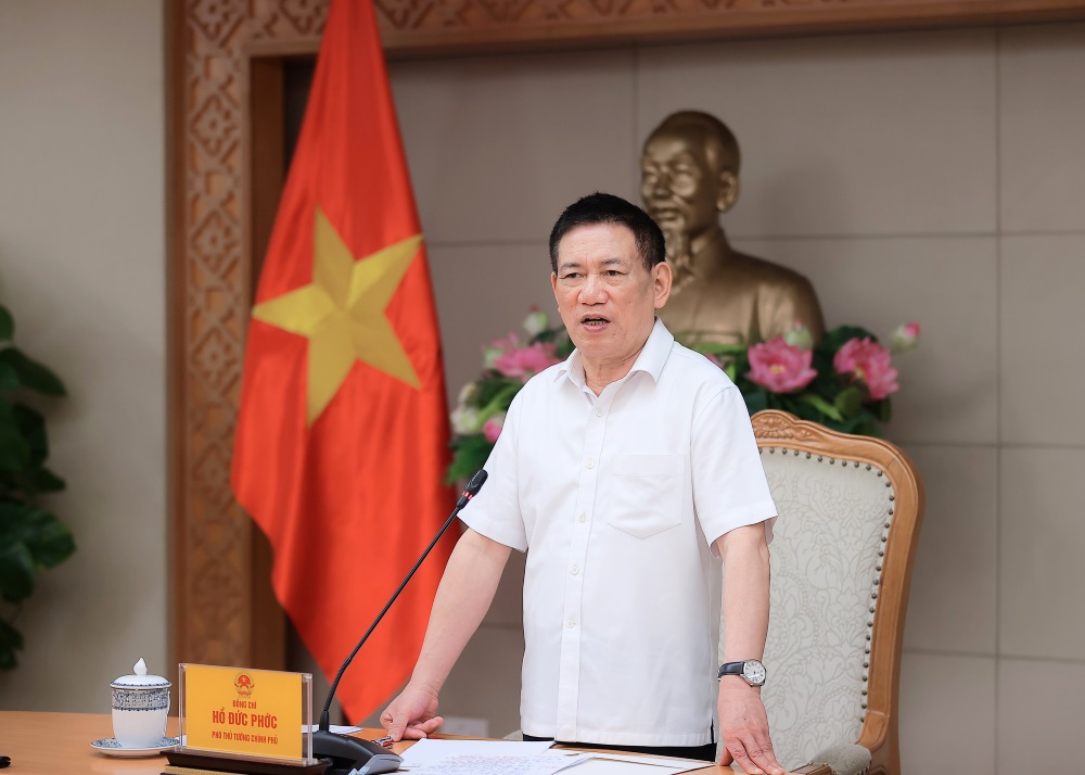 Deputy Prime Minister Ho Duc Phoc requested to submit a draft Decree on salaries, remunerations, and bonuses of direct owner representatives at enterprises before October 30. Photo: VGP