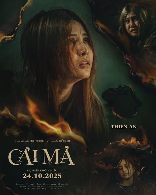 Thien An tren poster phim “Cai ma“. Anh: CGV