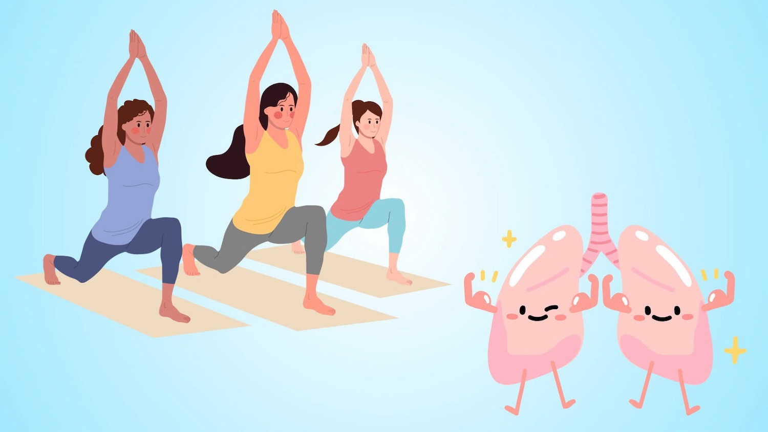 Ameliorer la circonference pulmonaire avec 6 postures de yoga.