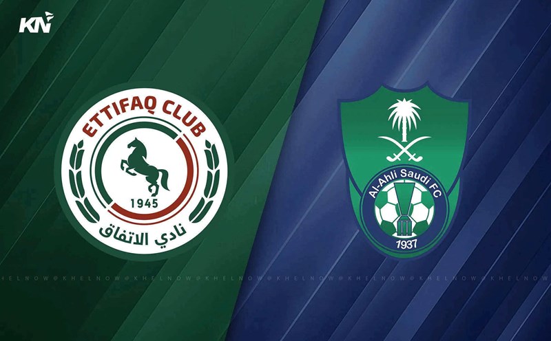 Today's football match schedule focuses on the Al Ettifaq - Al Ahli match. Photo: Khel Now